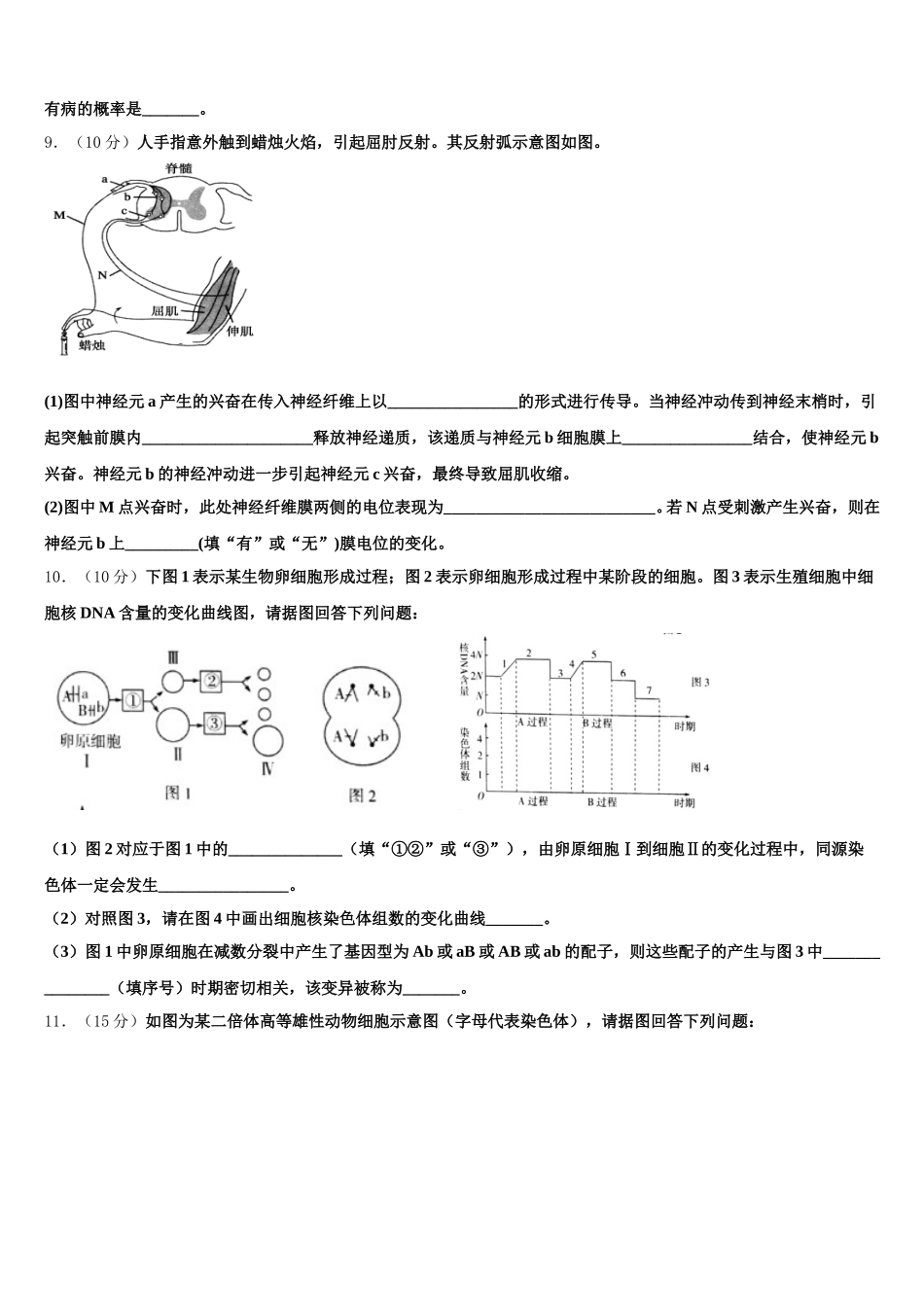 广东省湛江市大成中学2025年高一下生物期末预测试题含解析_第3页