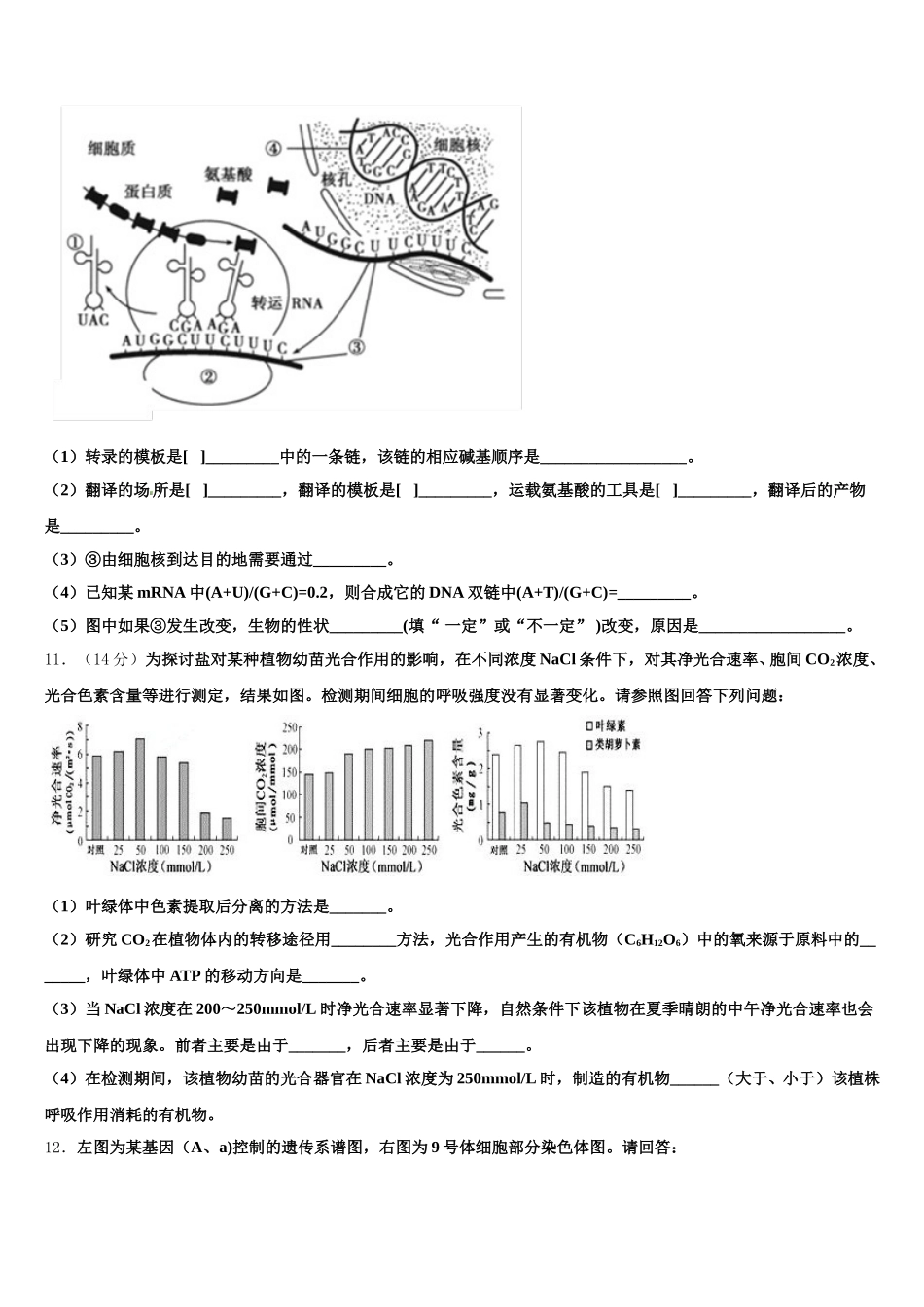 广东省深圳市乐而思中心2025届高一下生物期末监测试题含解析_第3页