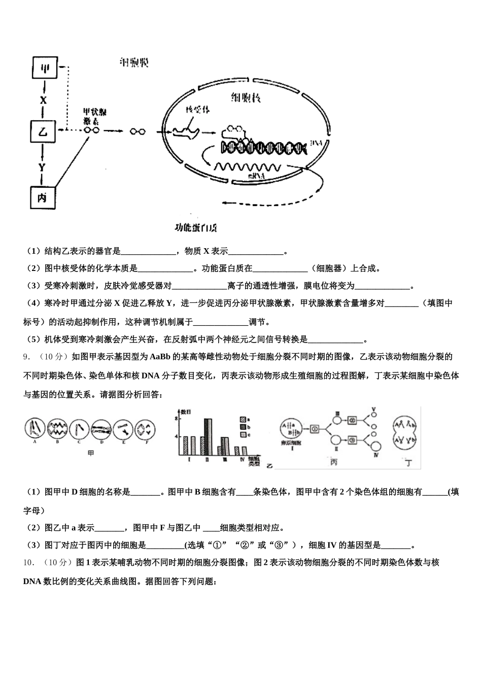 广东省兴宁一中2025届高一生物第二学期期末达标测试试题含解析_第3页