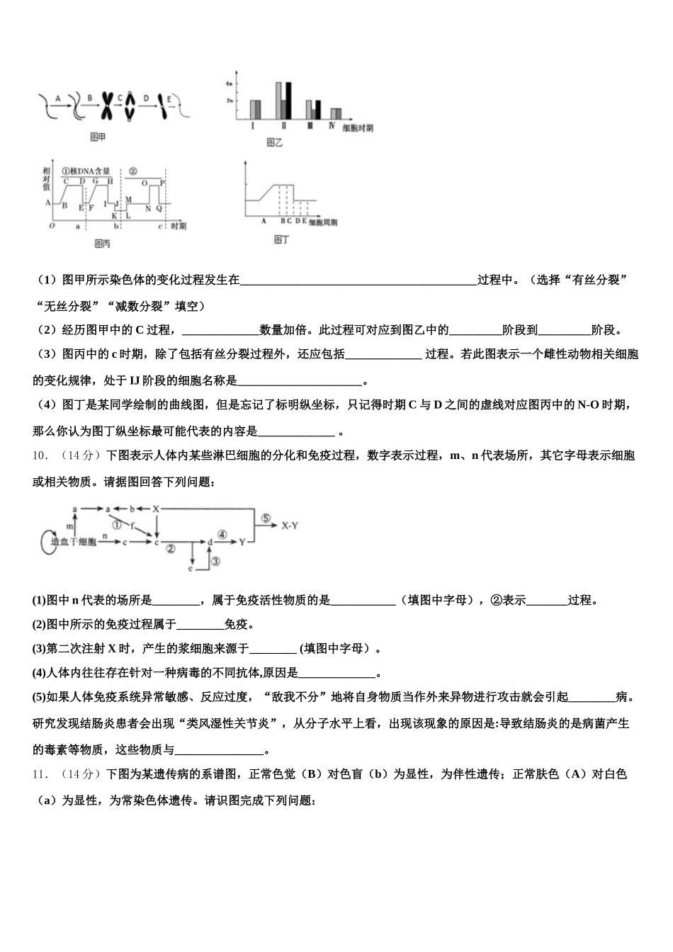 广东省汕头市金中南区学校2025届生物高一第二学期期末质量跟踪监视试题含解析_第3页