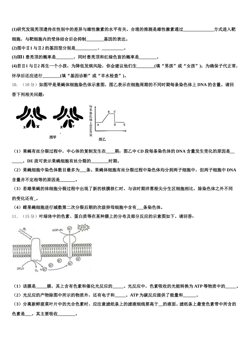 2025届广东省广州市白云区高一生物第二学期期末统考试题含解析_第3页