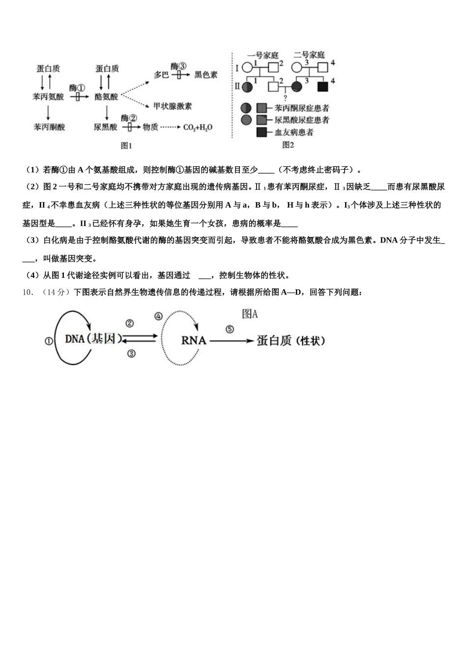 广东省汕头市达濠华桥中学2025年高一生物第二学期期末调研模拟试题含解析_第3页