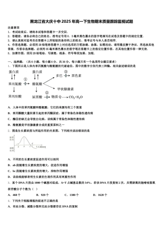 黑龙江省大庆十中2025年高一下生物期末质量跟踪监视试题含解析