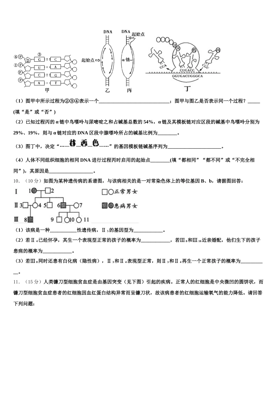 2025年陕西省西安市长安区一中生物高一下期末达标测试试题含解析_第3页