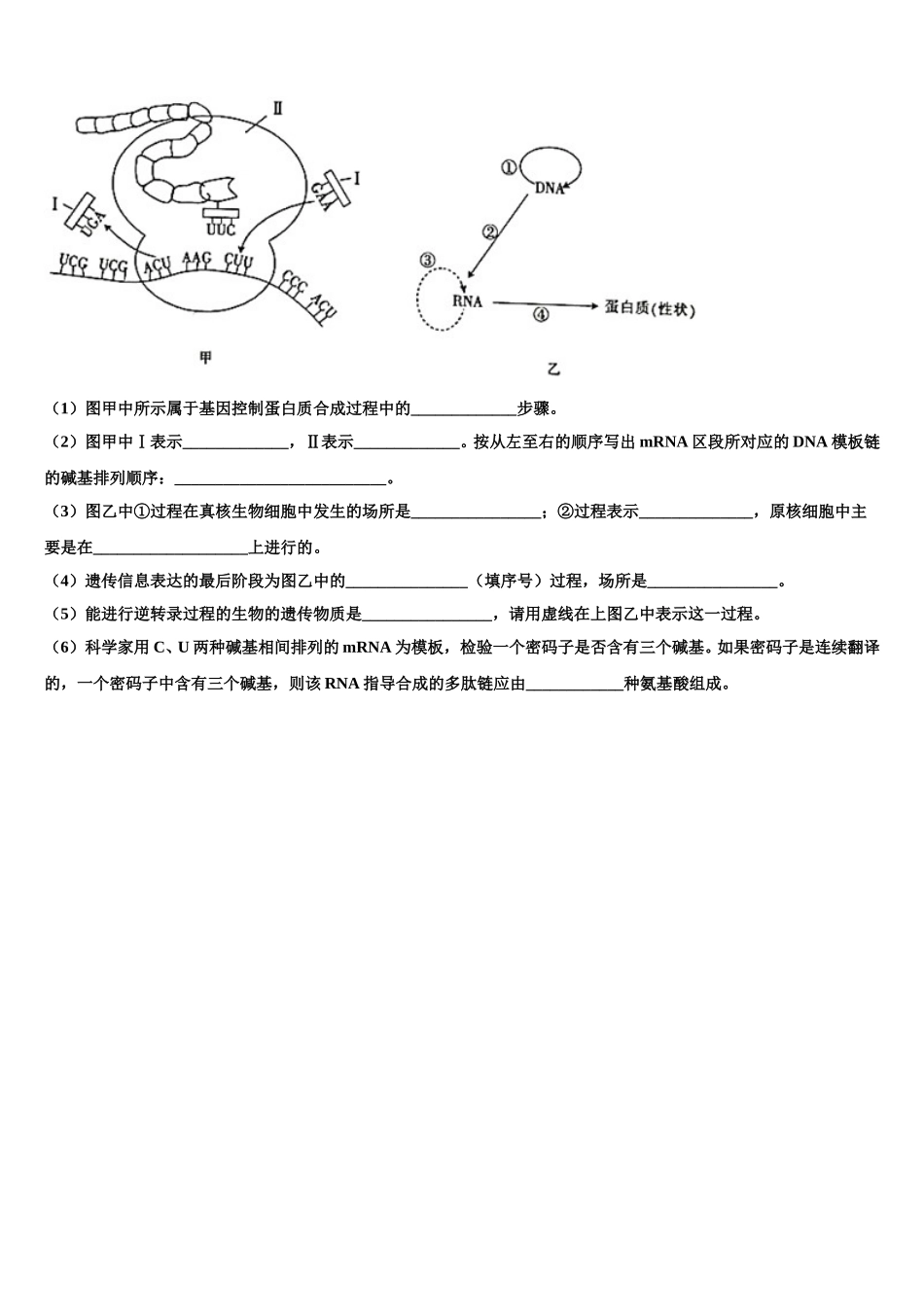 浙江省温州市环大罗山联盟2025届生物高一下期末达标检测试题含解析_第3页