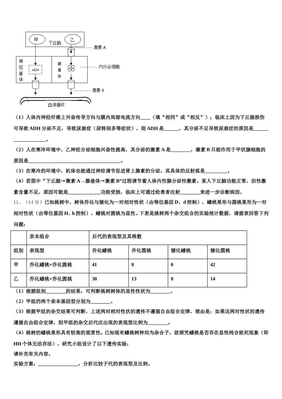 新疆昌吉州行知学校2025届高一下生物期末考试试题含解析_第3页