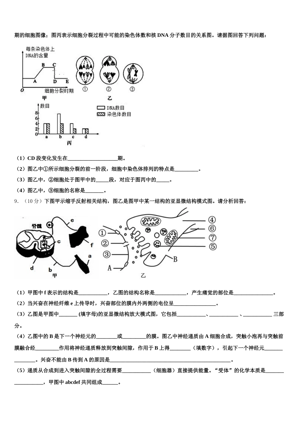 山西省太原市小店区太原四十八中2025届高一生物第二学期期末调研试题含解析_第3页