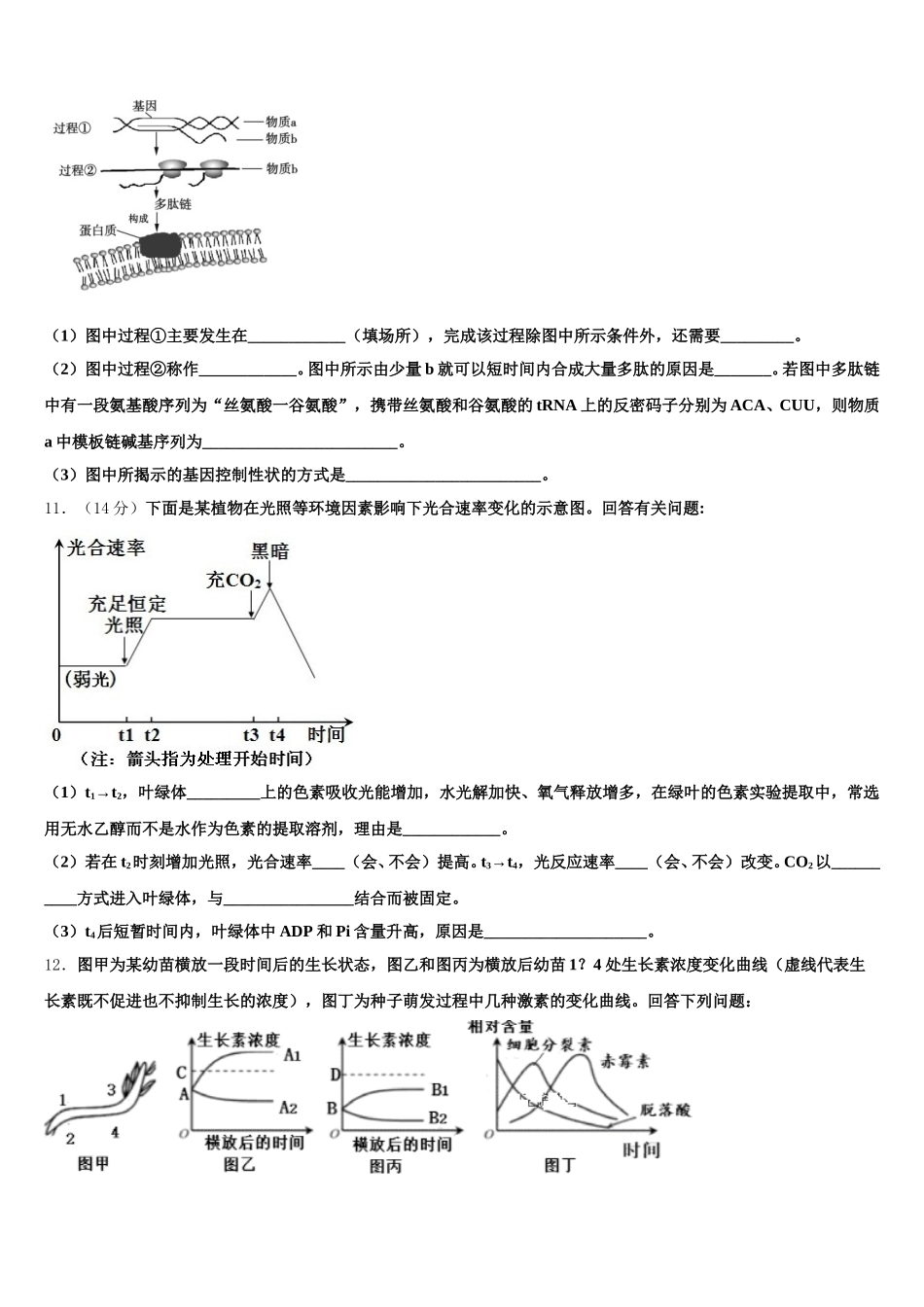 2025年河北省唐山市第十一中学高一下生物期末质量检测模拟试题含解析_第3页