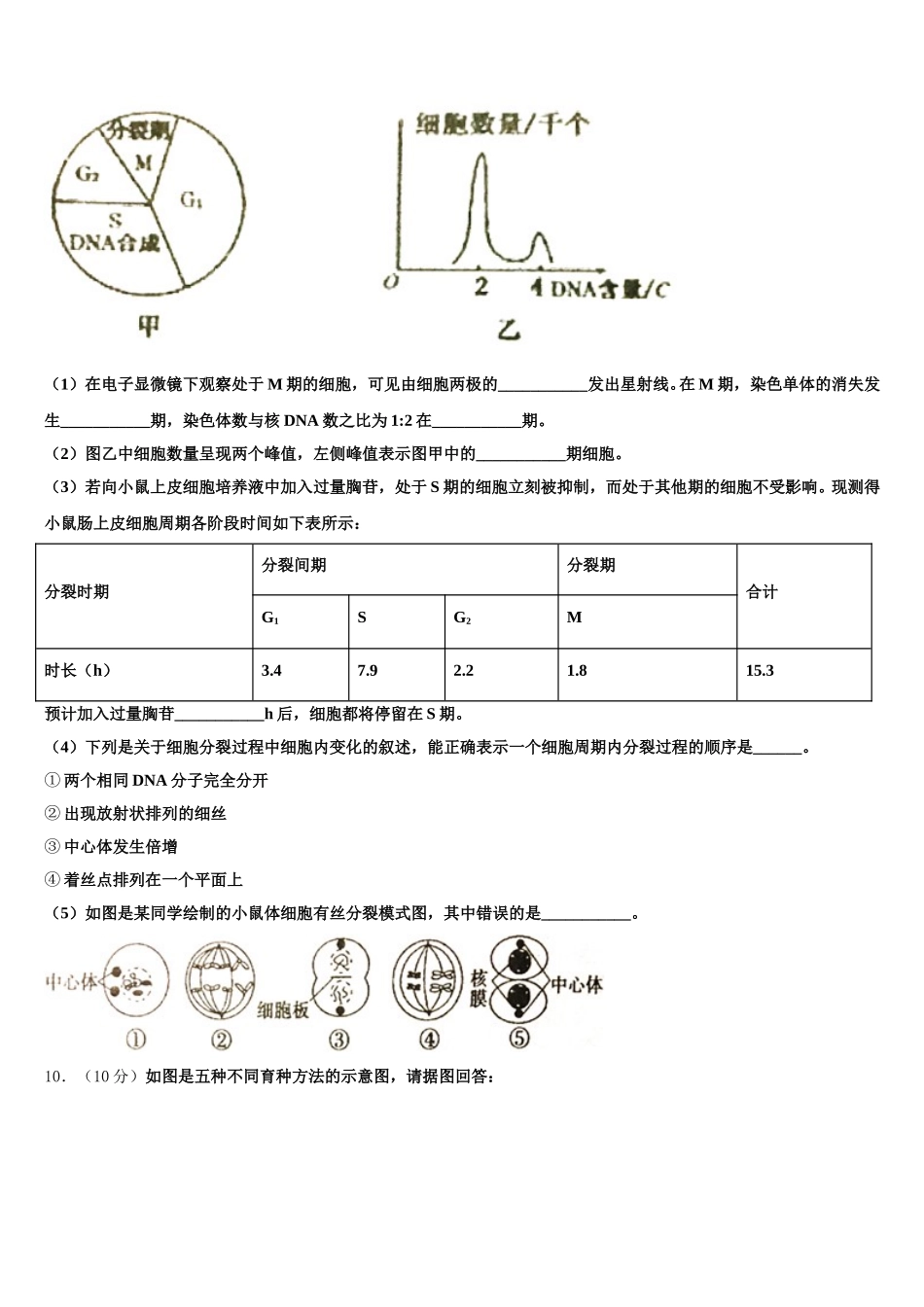 河北省邯郸市曲周县第一中学2025届生物高一下期末教学质量检测试题含解析_第3页
