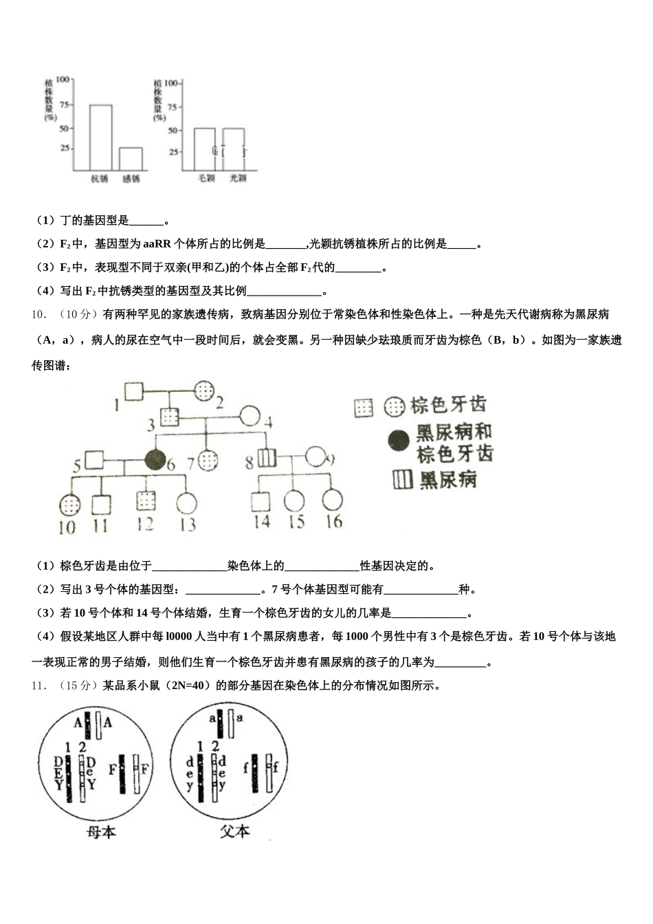 河南省鹤壁市淇滨高级中学2025年高一下生物期末经典试题含解析_第3页