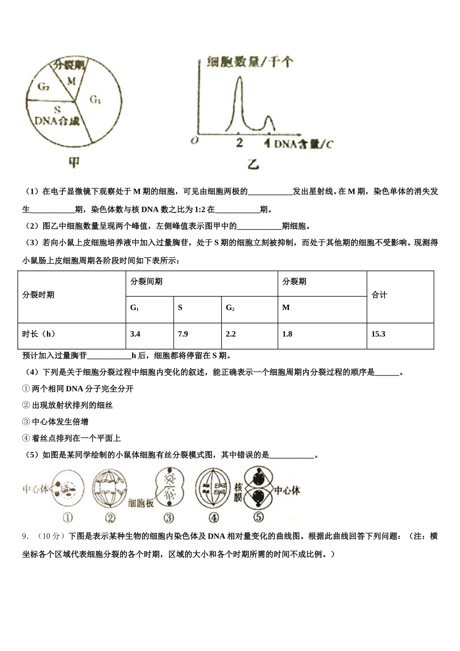 2024-2025学年河南省安阳市林州市林州一中高一生物第二学期期末综合测试试题含解析_第3页