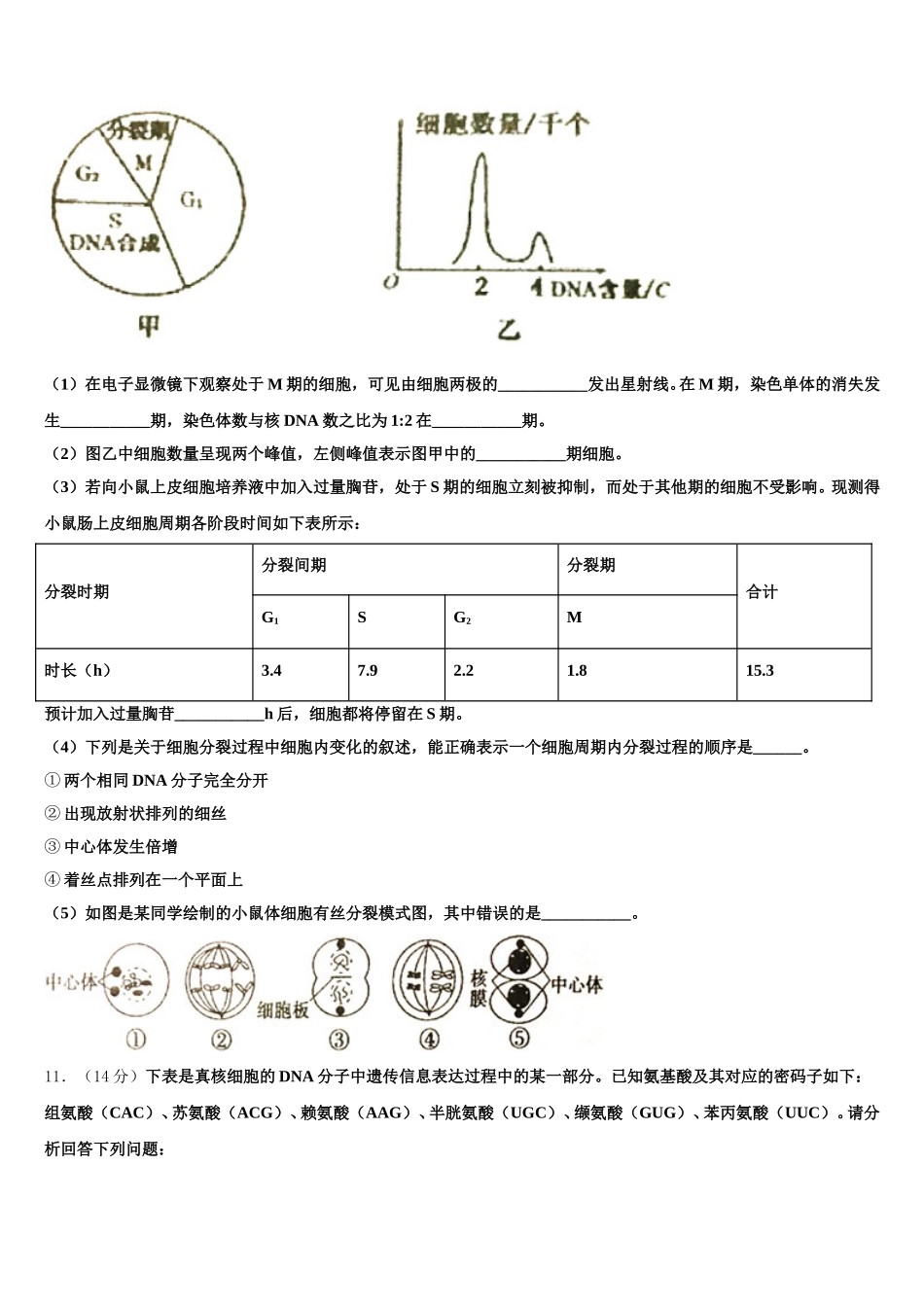 2025年湖北省襄阳市生物高一下期末质量检测试题含解析_第3页