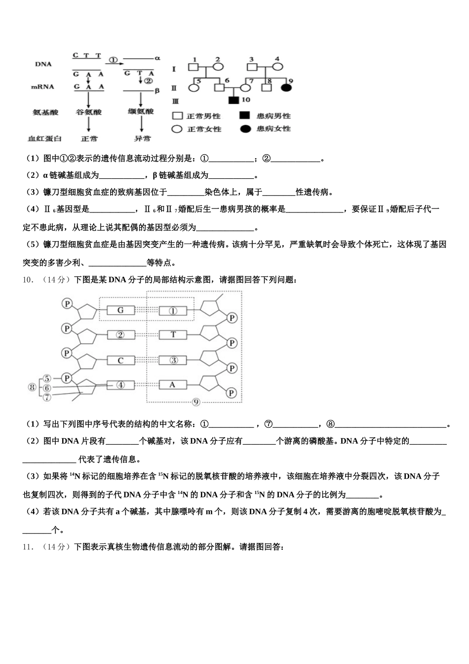 湖北省宜昌市高中教学协作体2025届高一生物第二学期期末经典试题含解析_第3页