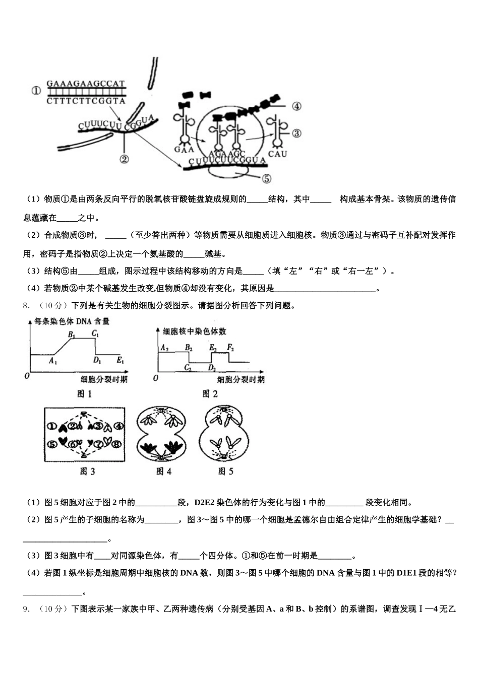 北京市房山区市级名校2025届高一下生物期末教学质量检测模拟试题含解析_第2页