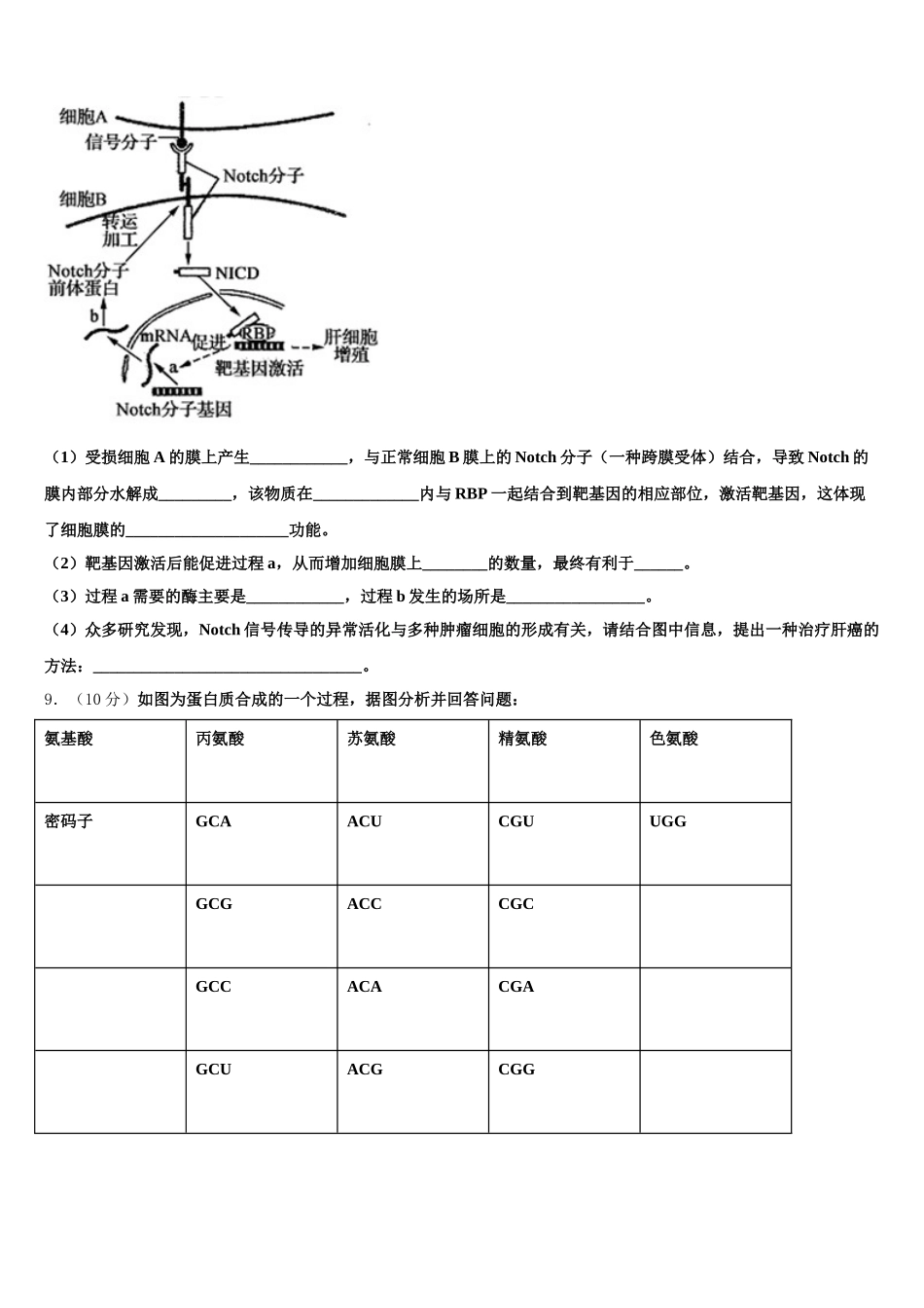 吉林省长春市汽车经济开发区第六中学2025年高一生物第二学期期末质量检测试题含解析_第3页