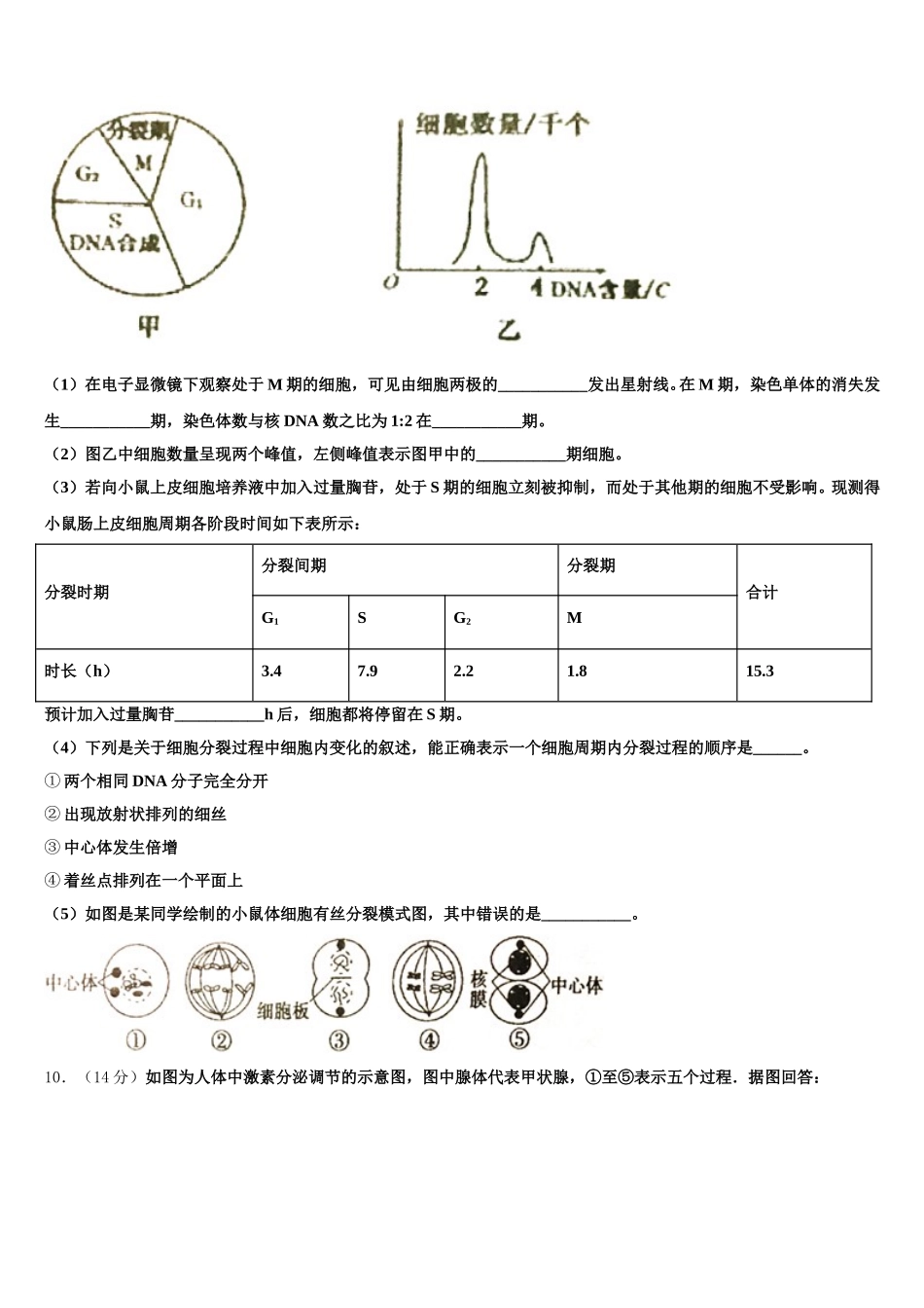 山东省青岛第三中学2024-2025学年高一下生物期末教学质量检测模拟试题含解析_第3页