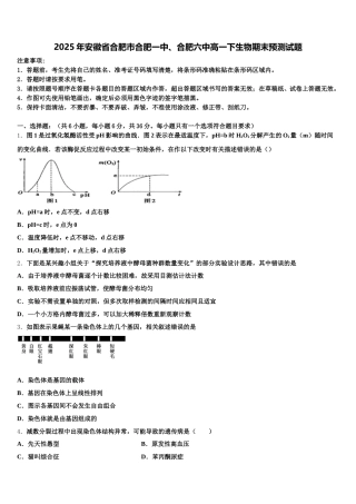 2025年安徽省合肥市合肥一中、合肥六中高一下生物期末预测试题含解析
