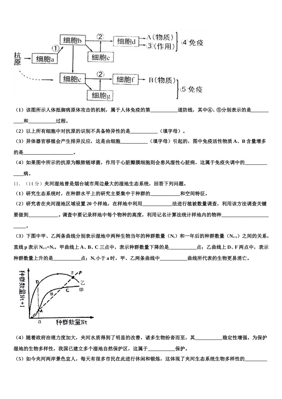 安徽省六校教育研究会2025届高一生物第二学期期末达标检测试题含解析_第3页