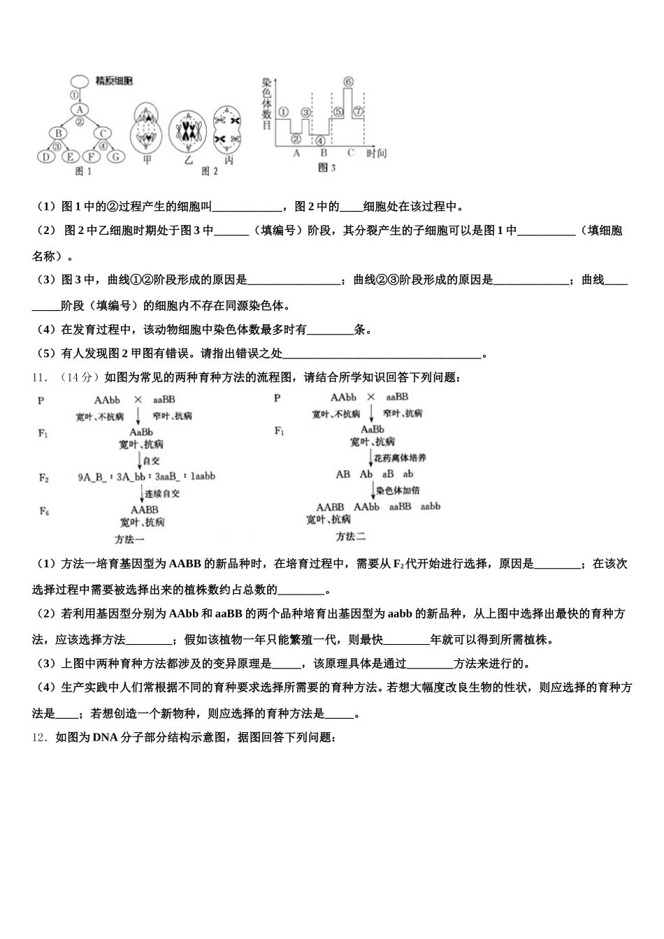 2024-2025学年辽宁省五校联考生物高一第二学期期末达标检测试题含解析_第3页