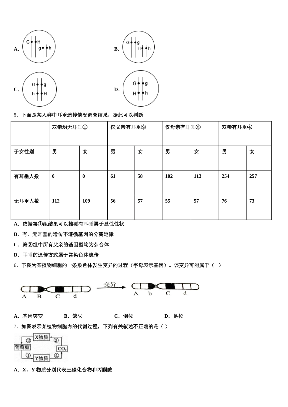 辽宁省葫芦岛2025届高一生物第二学期期末经典试题含解析_第2页