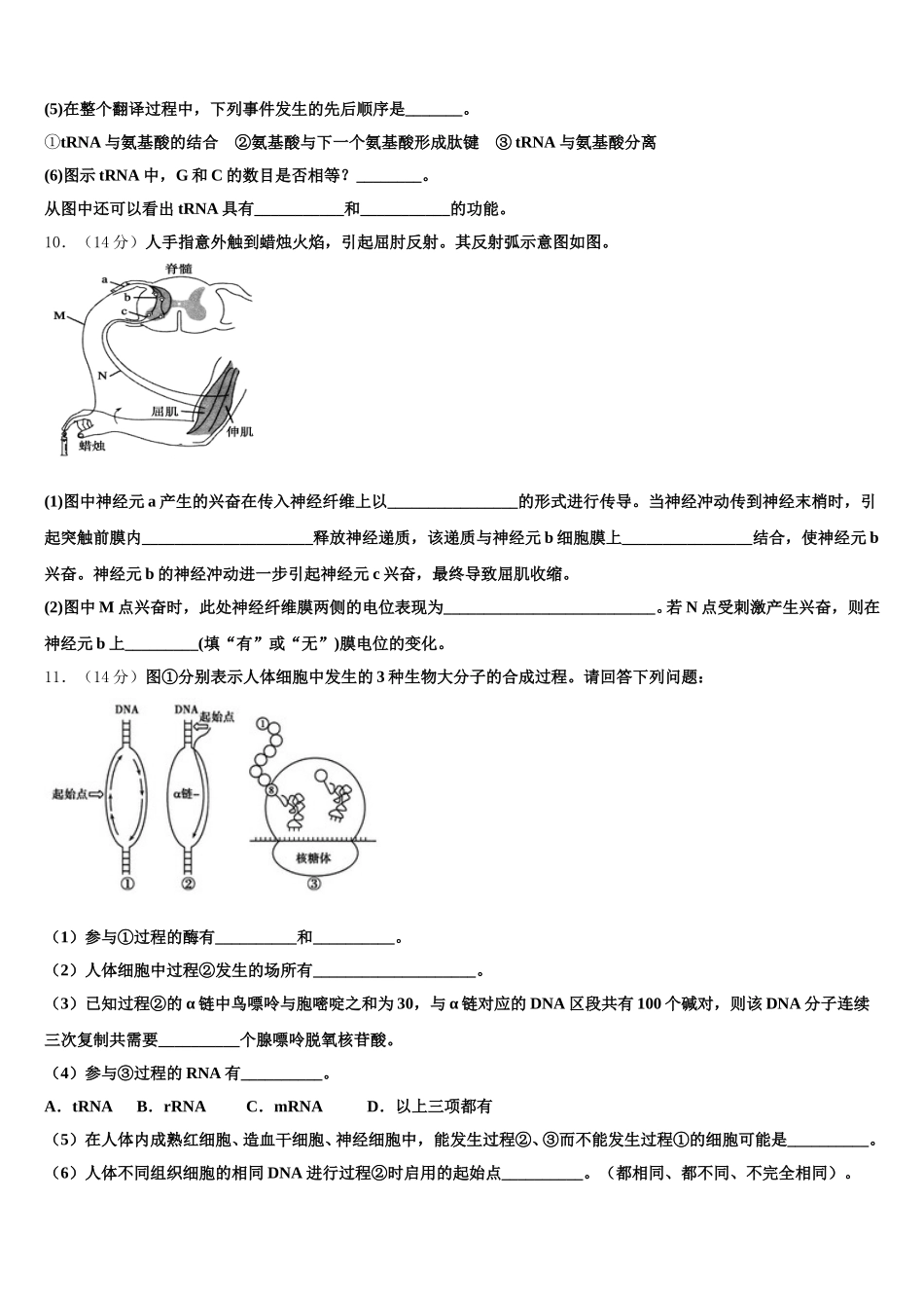 辽宁省葫芦岛市第八高级中学2025年生物高一下期末考试模拟试题含解析_第3页