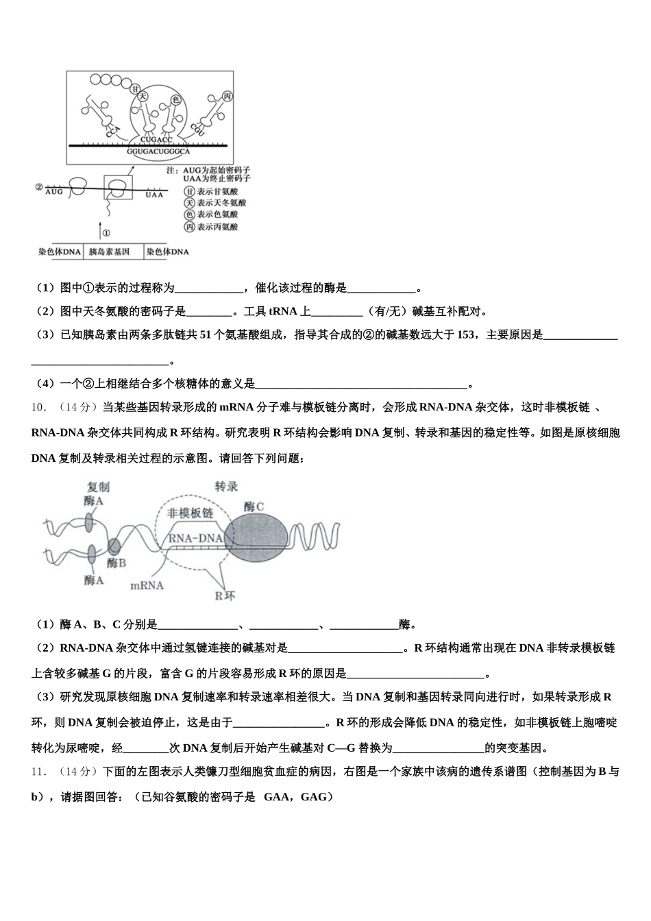 2025年辽宁省丹东市第二中学高一下生物期末调研模拟试题含解析_第3页